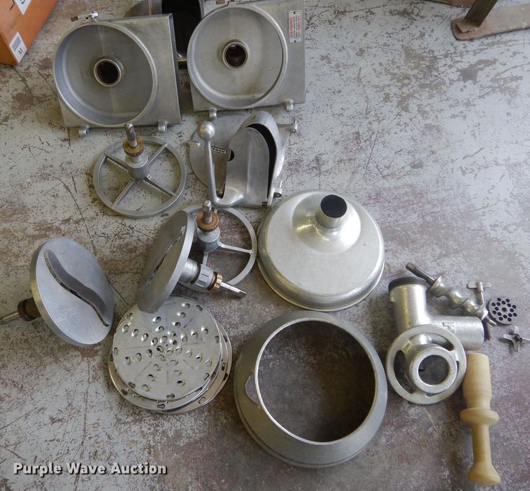 Hobart stainless steel meat grinder parts in Howard, KS Item FK9828