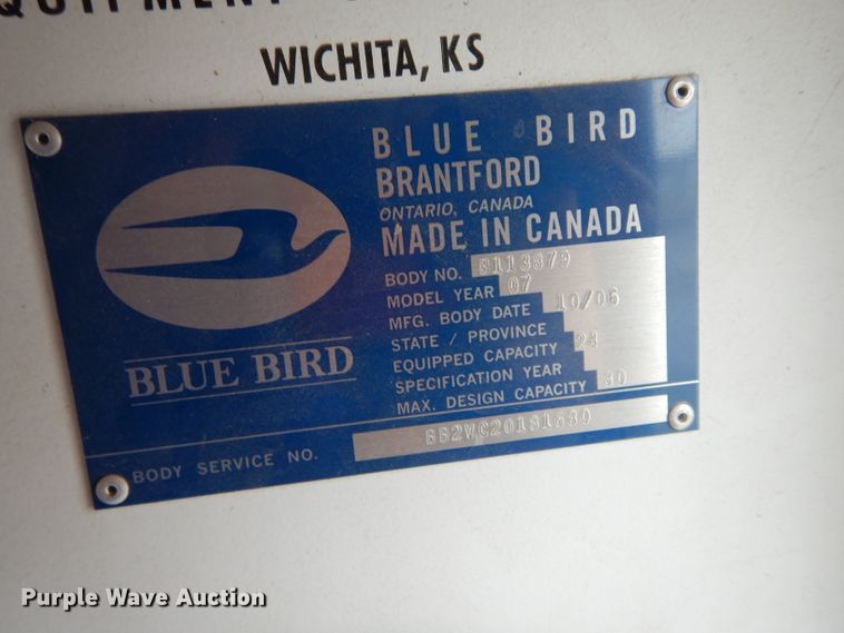 image for item FK9829 2007 Chevrolet Express 3500 school bus