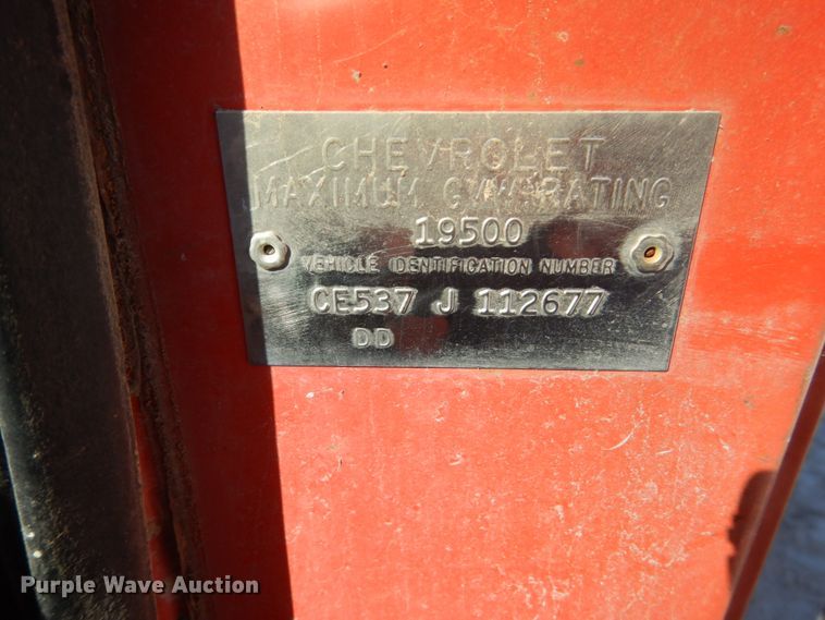 image for item FU9542 1967 Chevrolet 50 dump truck