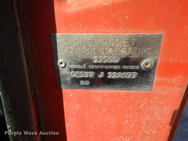 image for item FU9542 1967 Chevrolet 50 dump truck