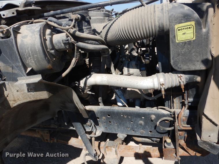 image for item FU9545 1997 Ford F700 flatbed truck with sprayer system