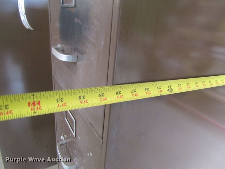 image for item GE9757 (3) four drawer metal file cabinets