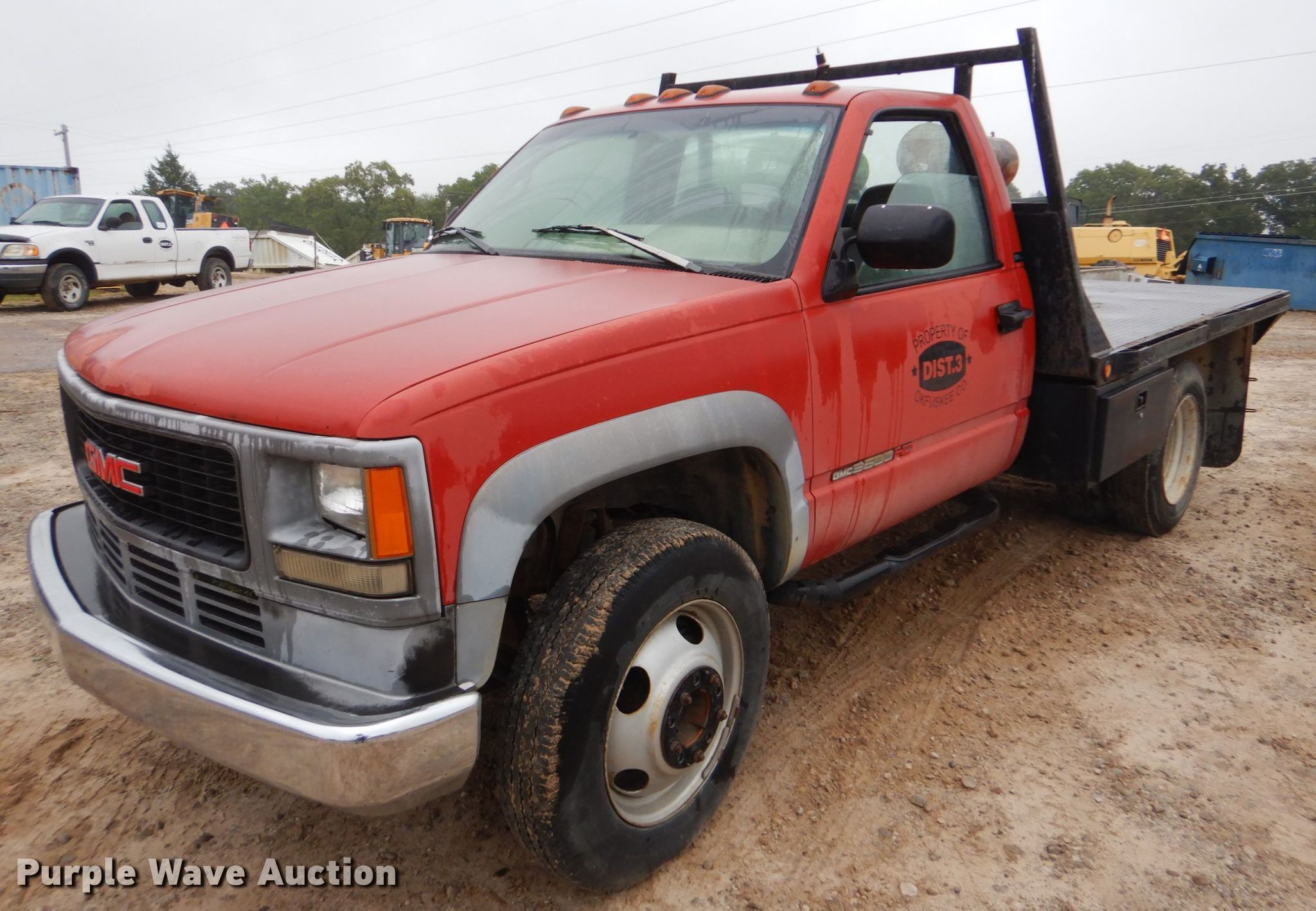 1995 GMC Sierra 3500HD flatbed pickup truck in Weleetka, OK Item