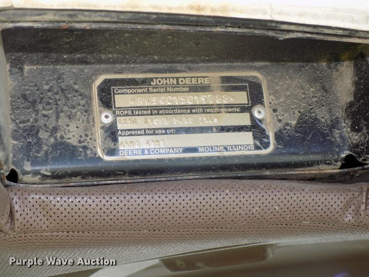 image for item DG2444 1988 John Deere 4850 tractor