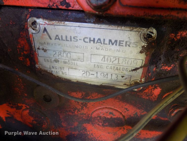 image for item DG2448 1968 Allis Chalmers One-Eighty tractor