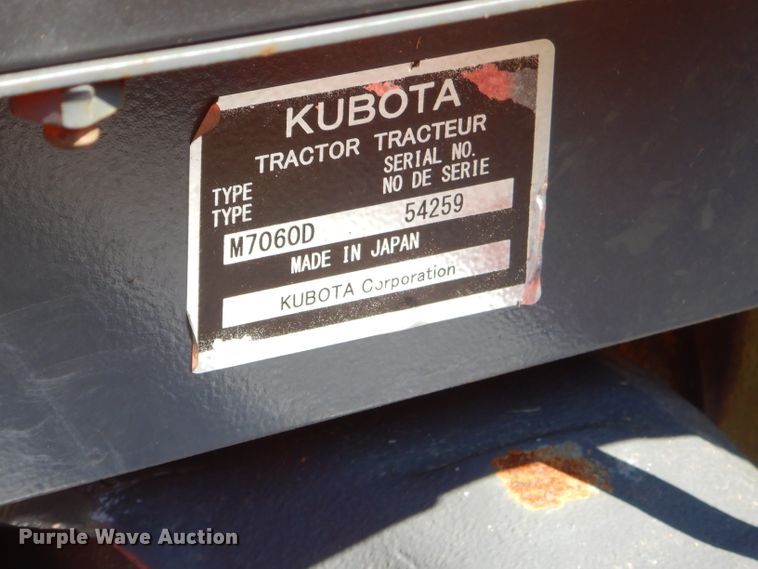 image for item FC9958 Kubota M7060 tractor