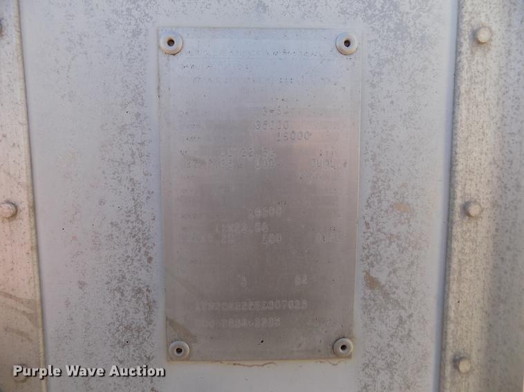 image for item FH9033 1984 Corn Husker 800 double hopper bottom grain trailer