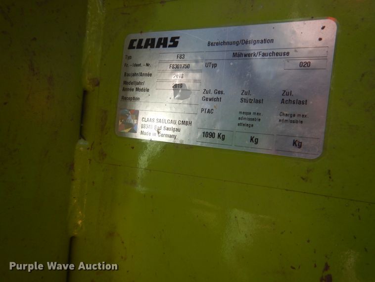 image for item FU9494 Claas Disco 4000 Contour disc mower