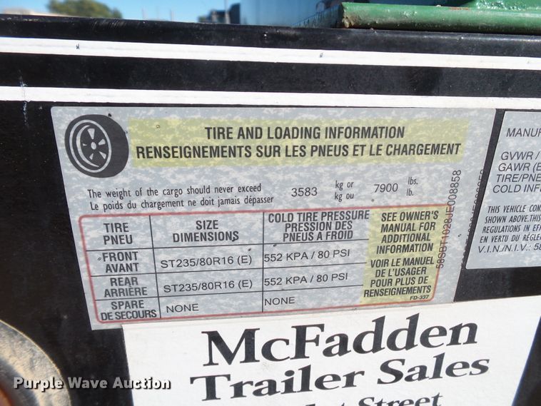 image for item GC9049 2018 East Texas fuel tank trailer