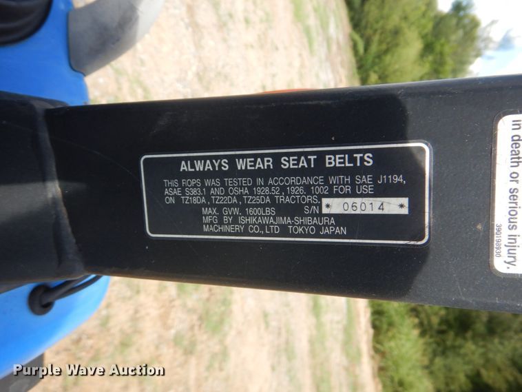 image for item GC9545 2007 New Holland TZ25DA MFWD tractor