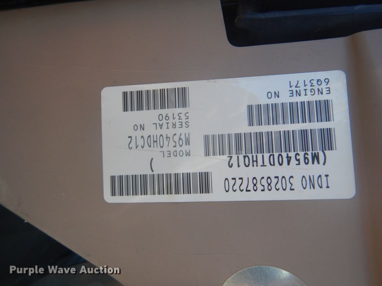 image for item GC9576 Kubota M9540 MFWD tractor