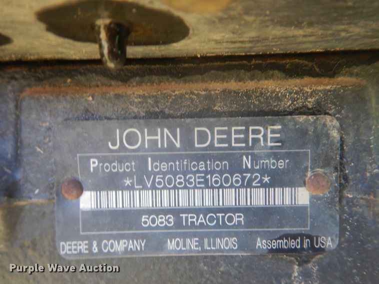 image for item GC9579 2009 John Deere 5083E MFWD tractor