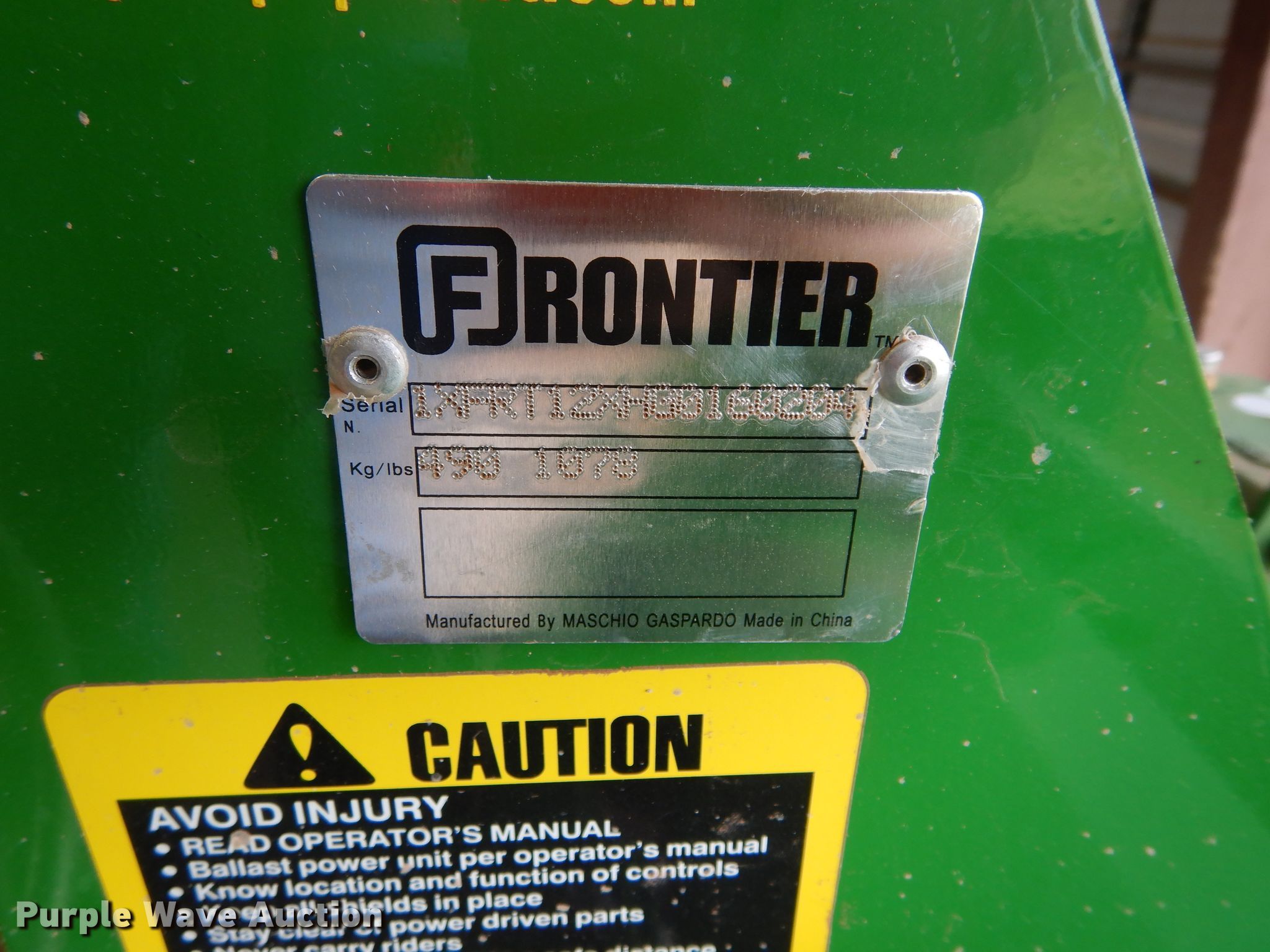 2017 Frontier RT1273 rotor tiller in Loyal, OK | Item FK9767 sold ...