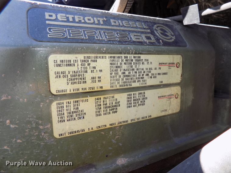 image for item DG2452 2002 Freightliner Century Class CST120 truck tractor