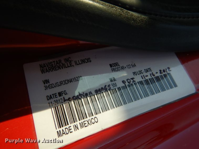 image for item DG5836 2013 International ProStar 122 semi truck