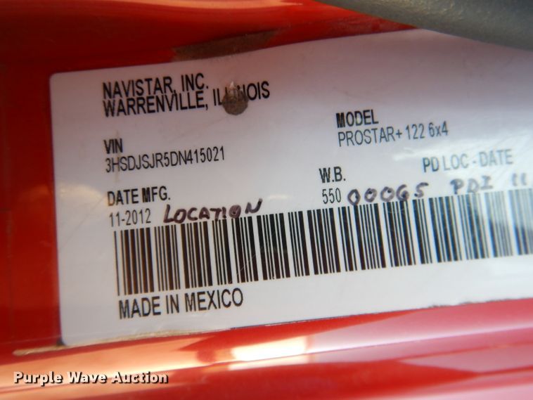 image for item DG5837 2013 International ProStar 122 semi truck