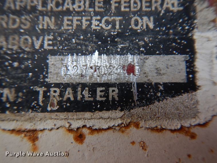 image for item GI9264 1978 Doonan single hopper bottom grain trailer