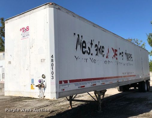 image for item H1009 1997 Stoughton dry van trailer