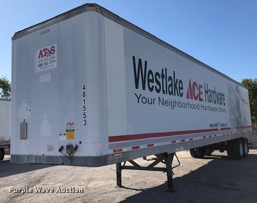 image for item H1010 1998 Fruehauf dry van trailer