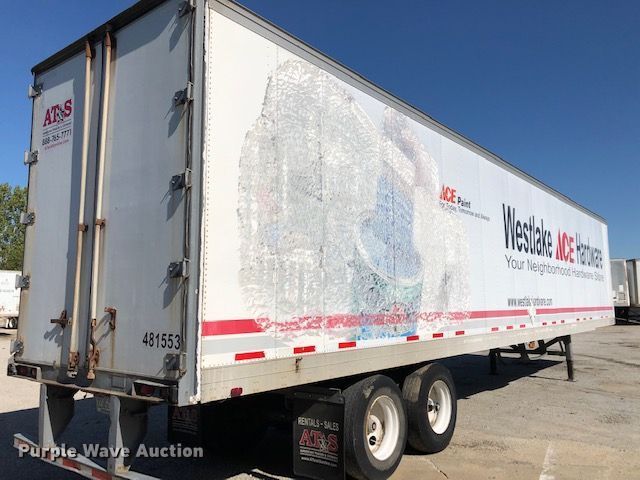 image for item H1010 1998 Fruehauf dry van trailer