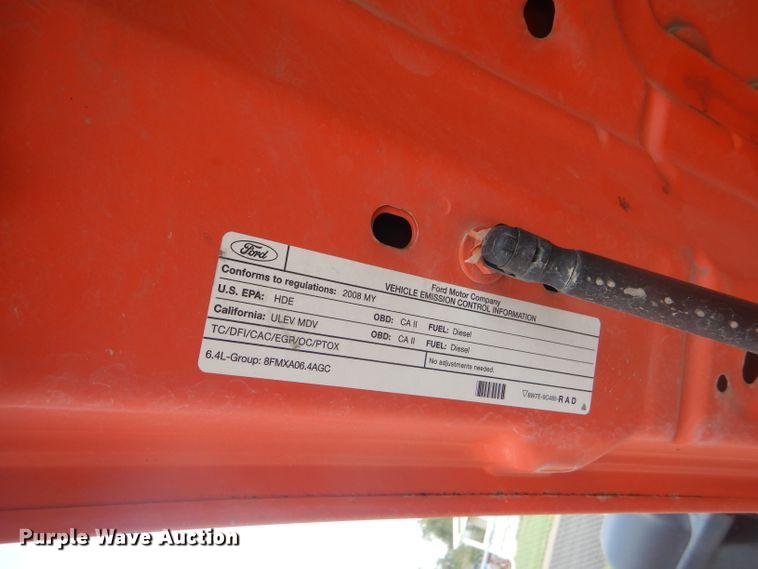 image for item DB4975 2008 Ford F250 Super Duty utility bed pickup truck