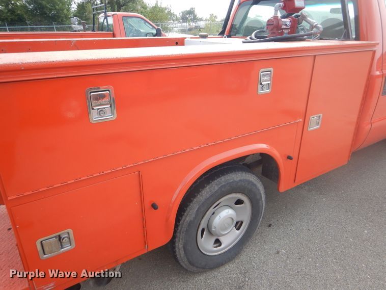 image for item DB4975 2008 Ford F250 Super Duty utility bed pickup truck