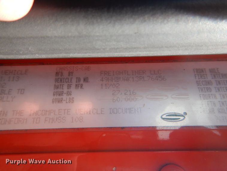 image for item DB4983 2003 Sterling Condor paint striping truck