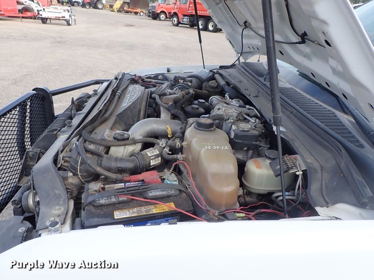 image for item DE1093 2008 Ford F250 Super Duty Crew Cab utility bed pickup truck