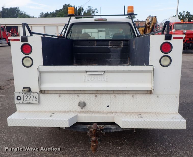 image for item DE1094 2008 Ford F250 Super Duty Crew Cab utility bed pickup truck