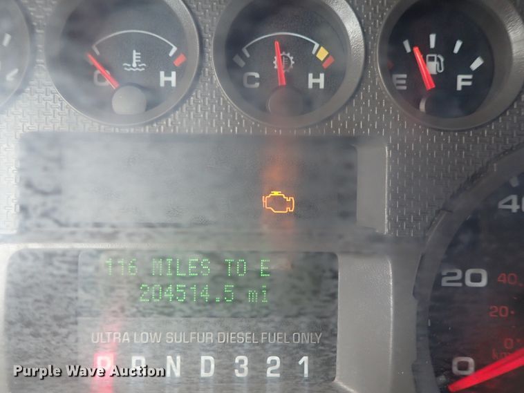 image for item DE1094 2008 Ford F250 Super Duty Crew Cab utility bed pickup truck