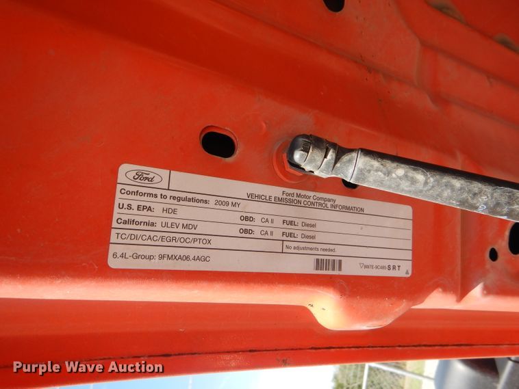 image for item DE4336 2009 Ford F250 Super Duty utility bed pickup truck