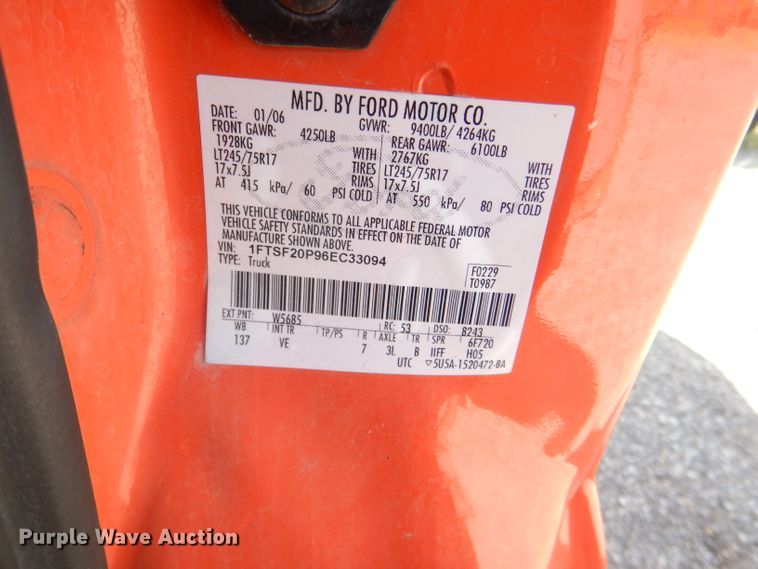 image for item DI2509 2006 Ford F250 Super Duty pickup truck