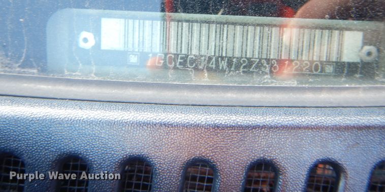 image for item DI2515 2002 Chevrolet Silverado 1500 pickup truck