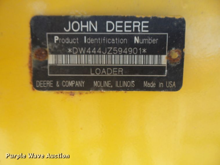 image for item DI2520 2005 John Deere 444J wheel loader