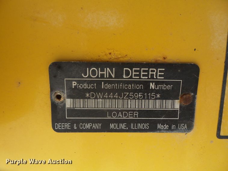 image for item DI2521 2005 John Deere 444J wheel loader