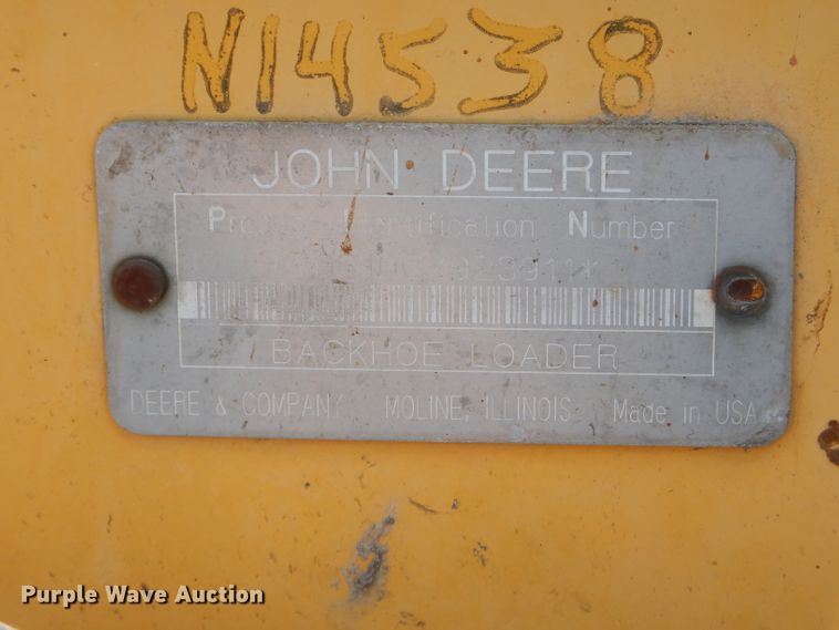 image for item FC9946 2003 John Deere 310G backhoe