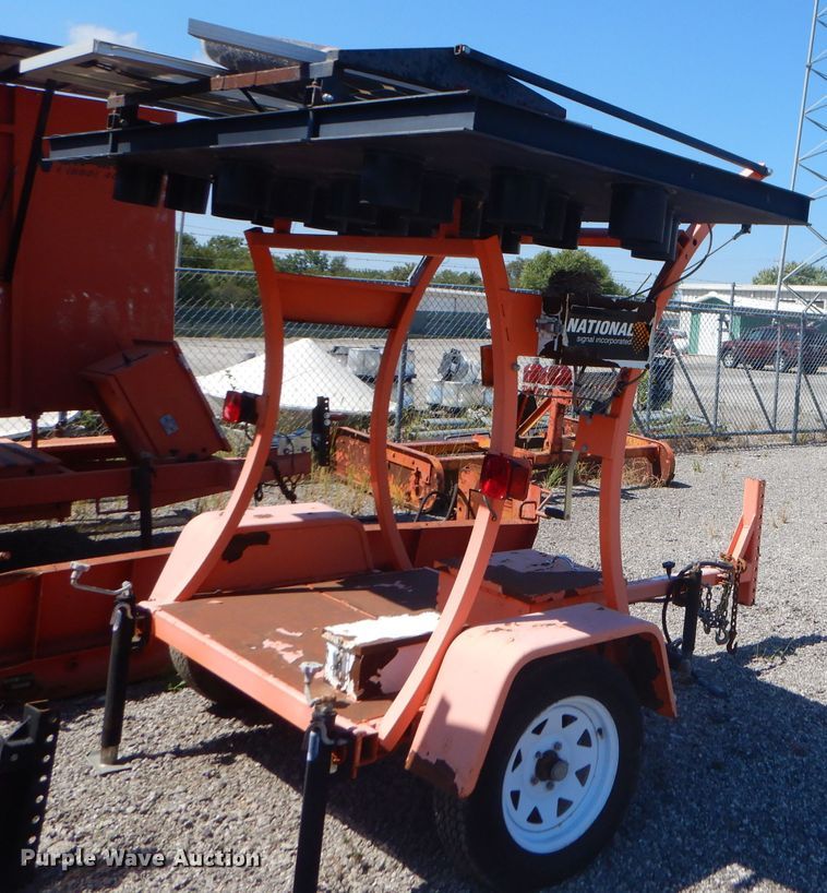 image for item FC9950 2010 National Signal Aero-Lite arrow board trailer