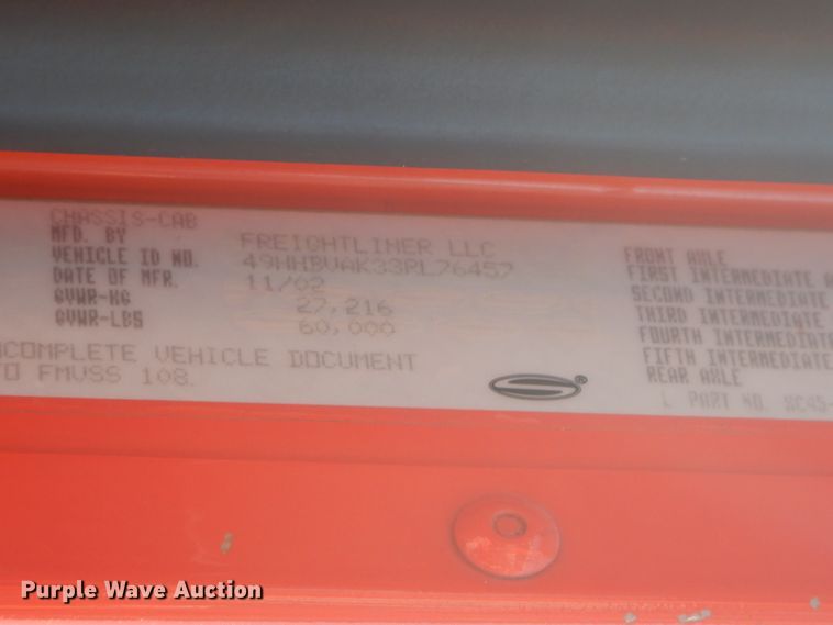 image for item FC9956 2003 Sterling Condor paint striping truck