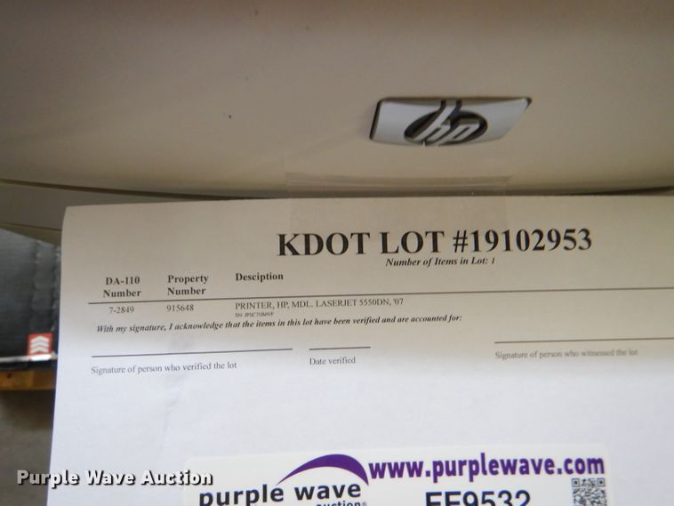 image for item FF9532 HP LaserJet 5550DN printer