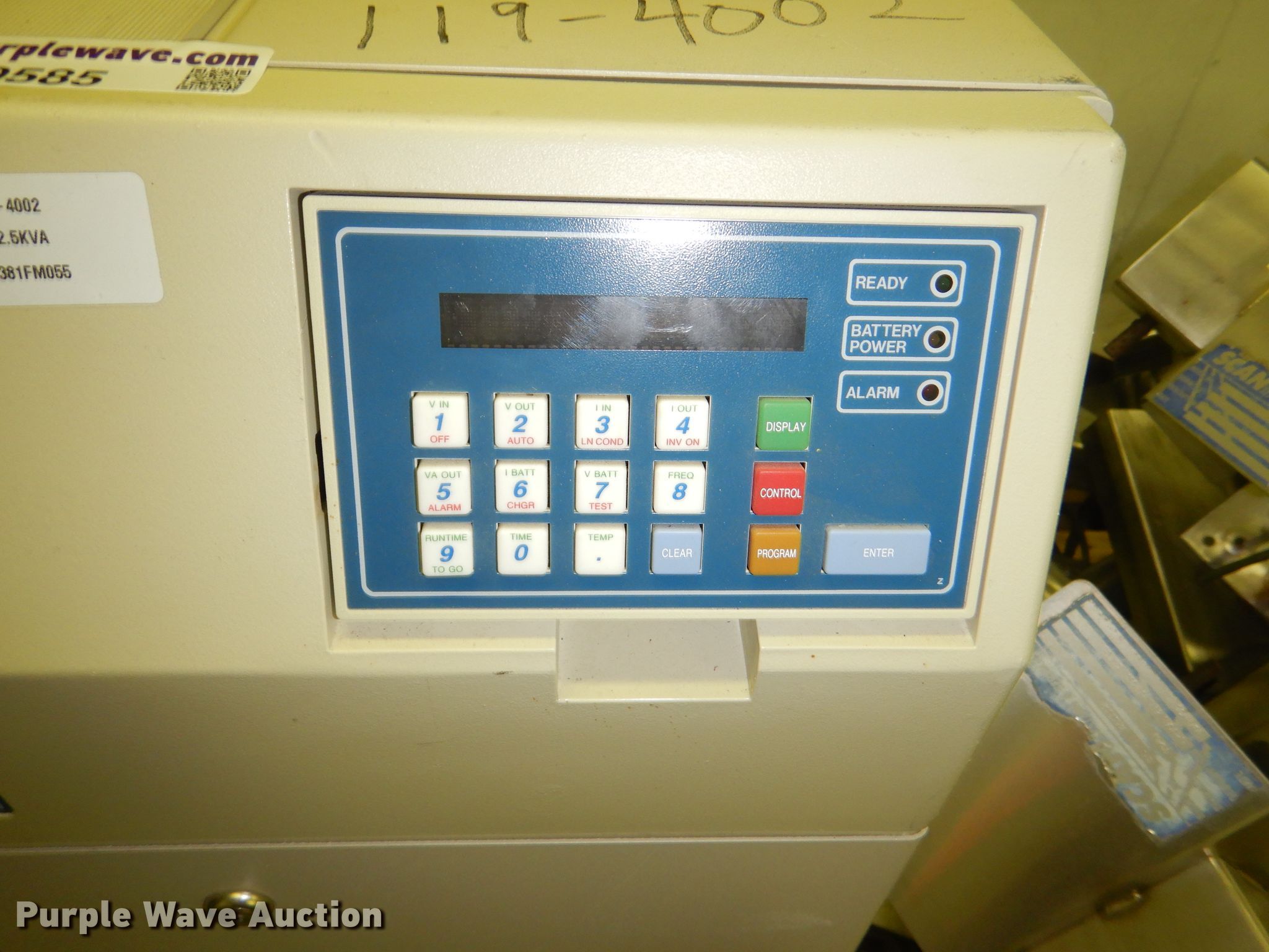 Eaton Ferrups UPS in Topeka, KS Item FF9585 sold Purple Wave