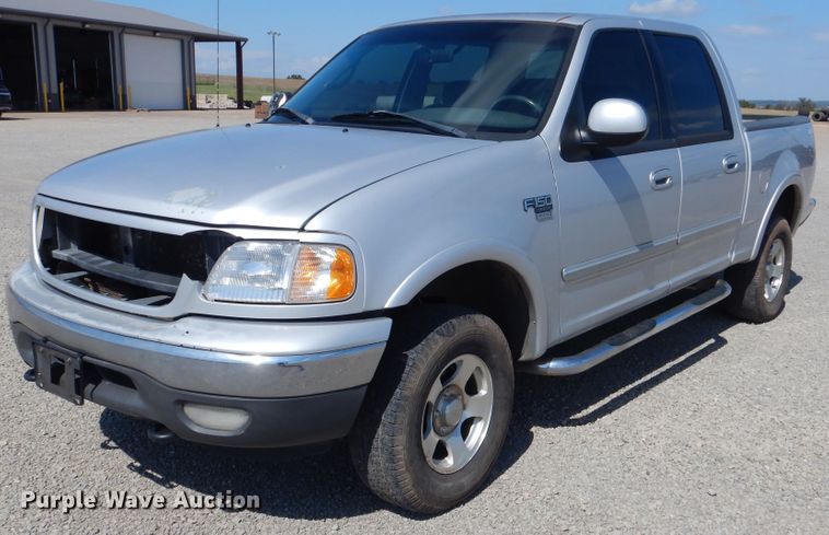 image for item DF2227 2002 Ford F150 SuperCrew pickup truck