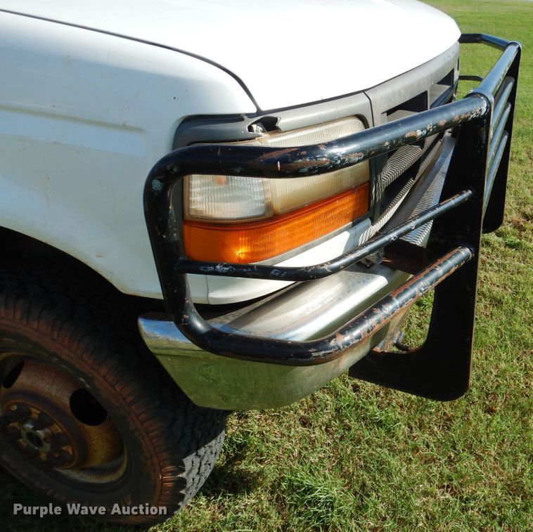 image for item DF2239 1996 Ford F350 XL bale bed pickup truck