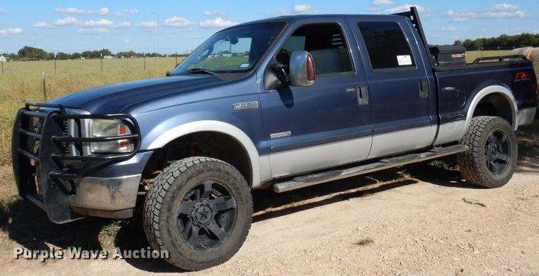 image for item DF2587 2007 Ford F250 Super Duty Lariat Crew Cab pickup truck