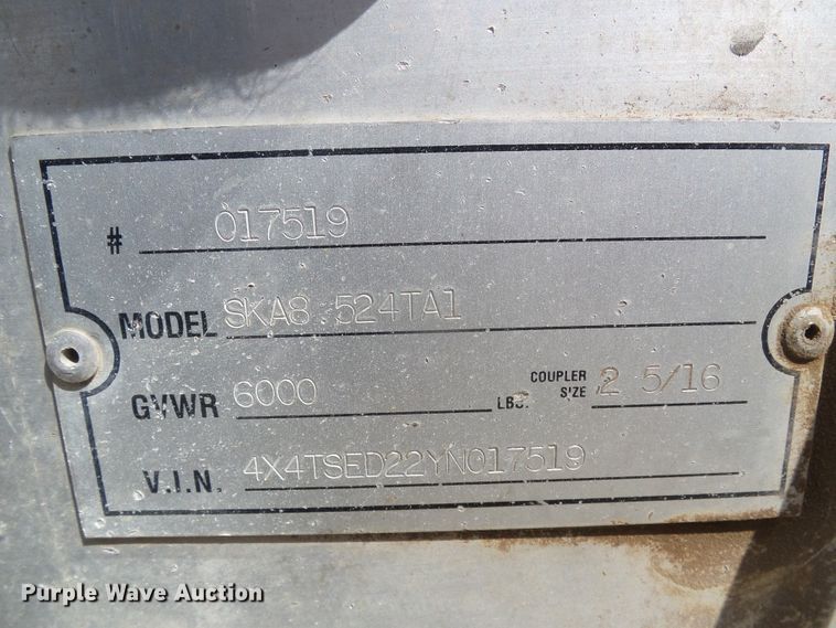 image for item DG0189 2001 Continental Cargo SKA8.524TA1 enclosed cargo/snowmobile trailer