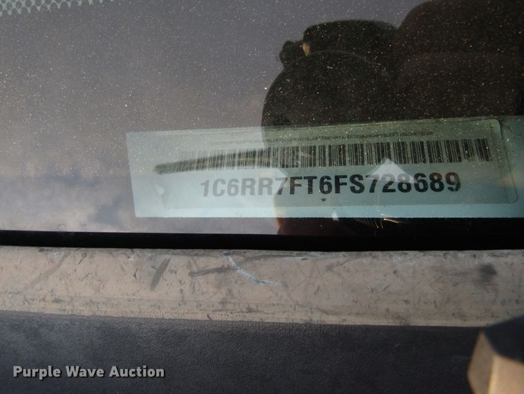 image for item DG0232 2015 Dodge Ram 1500 Quad Cab pickup truck