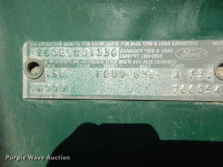 image for item DG5842 1973 Ford F600 bucket truck