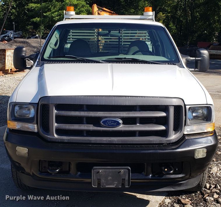 image for item DG7565 2002 Ford F250 Super Duty SuperCab utility bed pickup truck