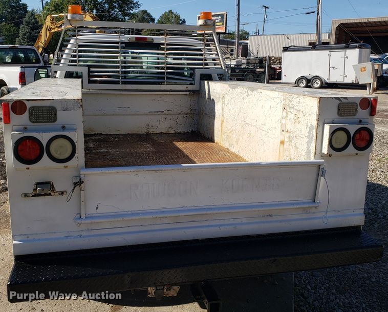 image for item DG7565 2002 Ford F250 Super Duty SuperCab utility bed pickup truck