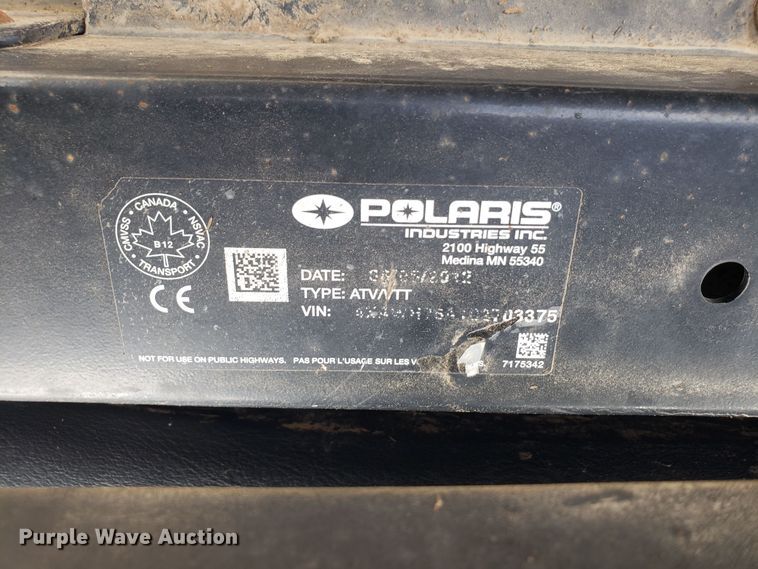 image for item DG7688 Polaris Ranger utility vehicle