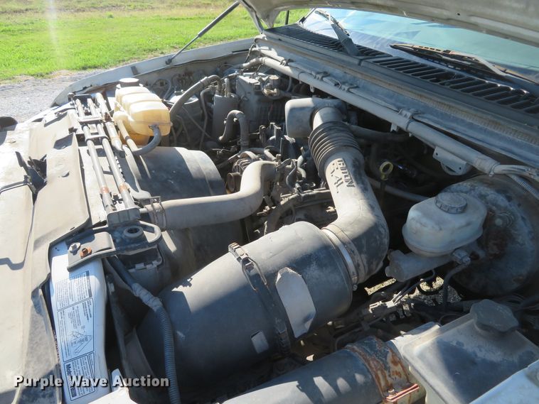 image for item DH1599 2002 Ford F350 Super Duty XL utility bed pickup truck